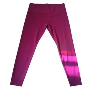 Old Navy Active PowerSoft Extra High Rise Leggings Burgundy Size 2X Go Dry